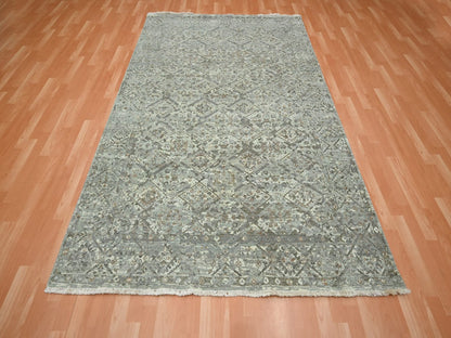 Oushak hand-knotted wool rug in Gray, 5'11" x 9' — SKU O075745 (view 2)
