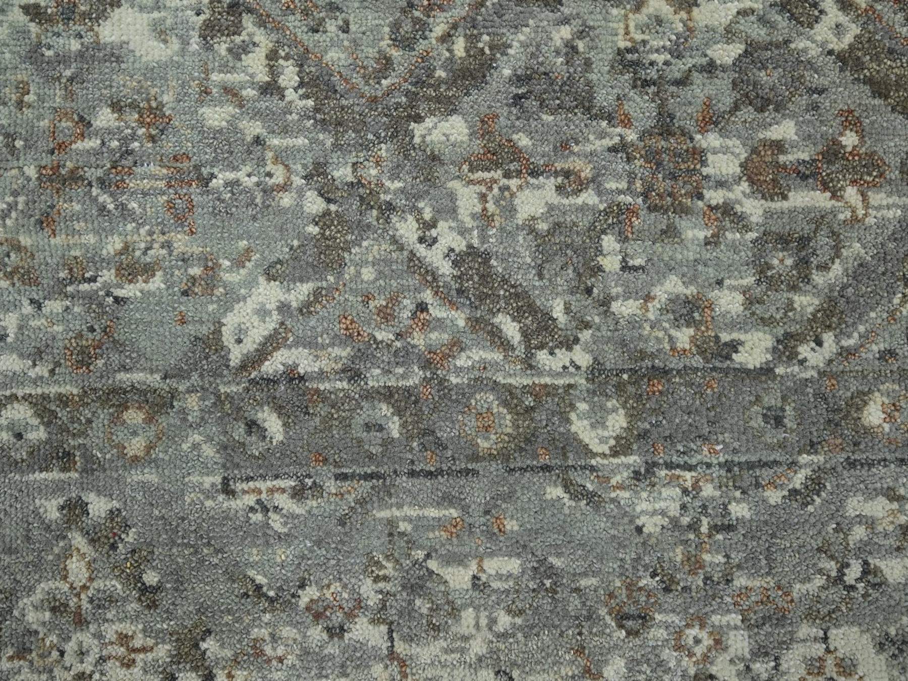 Oushak hand-knotted wool rug in Gray, 5'11" x 9' — SKU O075745 (view 8)