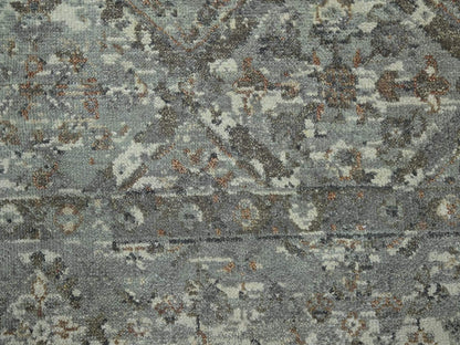 Oushak hand-knotted wool rug in Gray, 5'11" x 9' — SKU O075745 (view 8)
