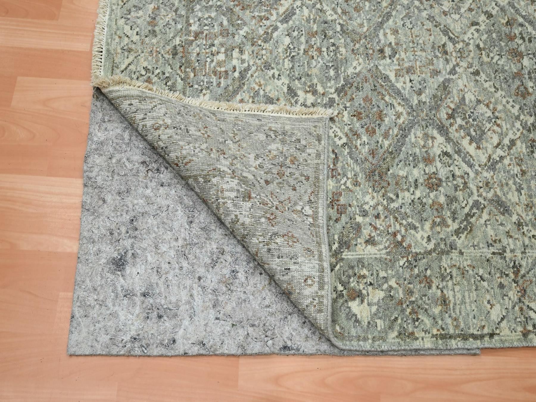 Oushak hand-knotted wool rug in Gray, 3'10" x 5'10" — SKU O075748 (view 3)