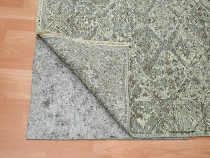 Oushak hand-knotted wool rug in Gray, 3'10" x 5'10" — SKU O075748 (view 3)