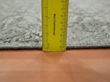 Oushak hand-knotted wool runner in Gray, 2'5" x 9'11" — SKU O075754 (view 6)