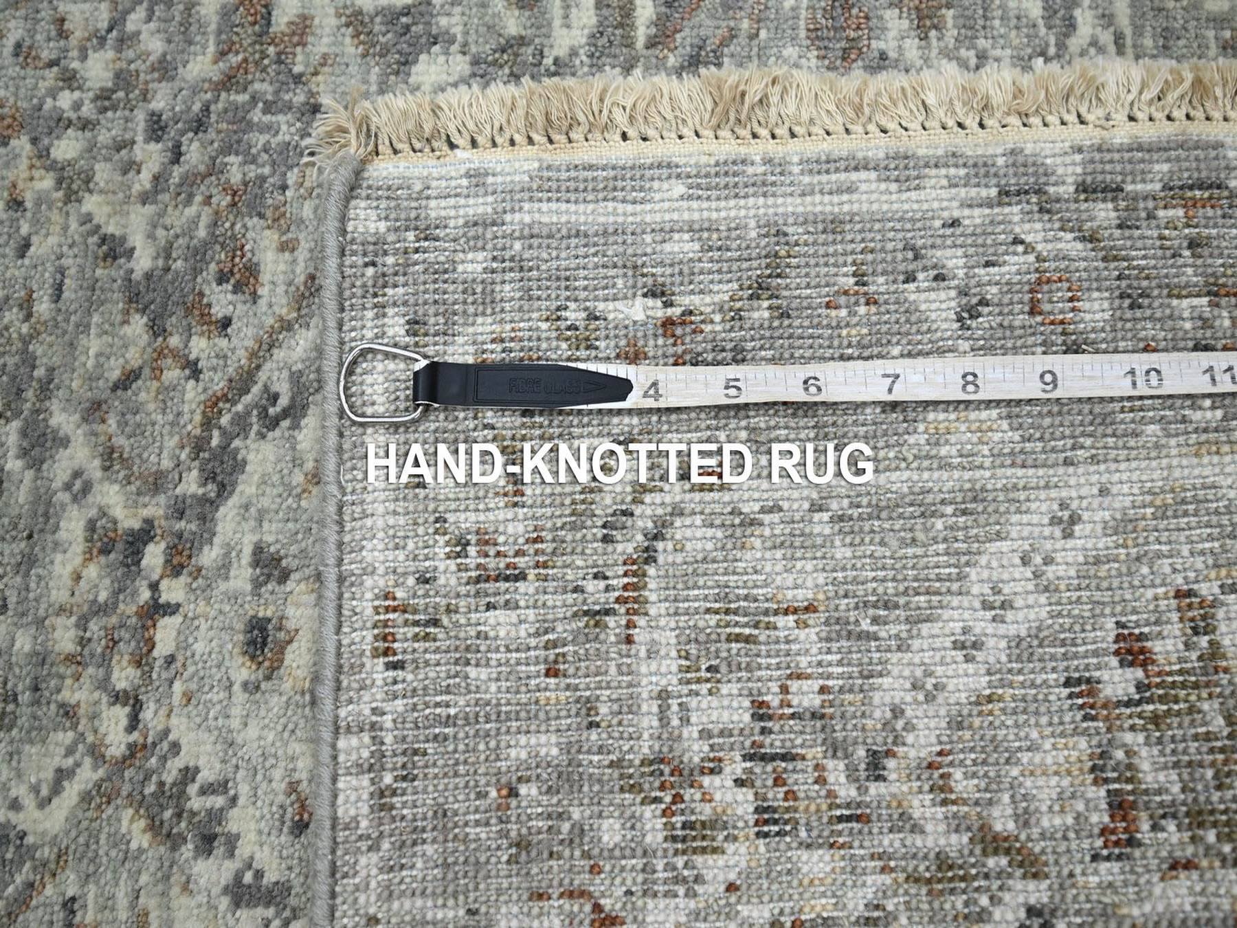 Oushak hand-knotted wool rug in Gray, 2'11" x 4'11" — SKU O075758 (view 7)