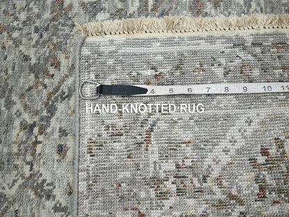 Oushak hand-knotted wool rug in Gray, 2'11" x 4'11" — SKU O075758 (view 7)