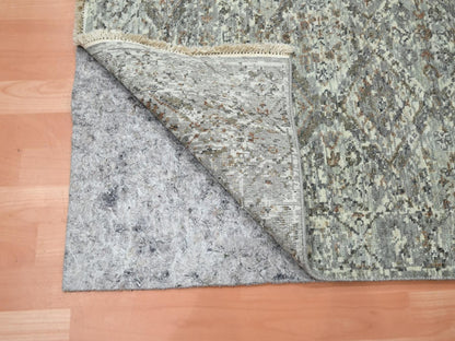 Oushak hand-knotted wool rug in Gray, 3' x 4'11" — SKU O075759 (view 3)