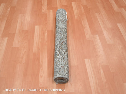Oushak hand-knotted wool rug in Gray, 3' x 4'11" — SKU O075759 (view 5)
