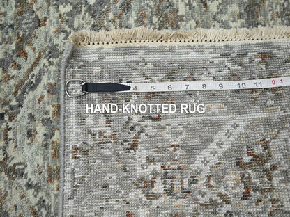 Oushak hand-knotted wool rug in Gray, 3' x 4'11" — SKU O075759 (view 7)
