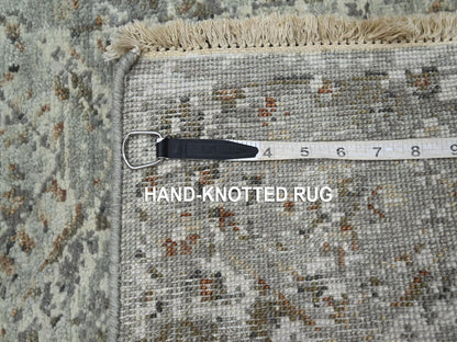 Oushak hand-knotted wool rug in Gray, 1'11" x 2'11" — SKU O075762 (view 4)