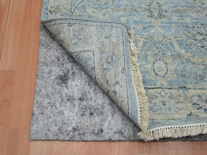 Oushak hand-knotted wool runner in Blue, 2'5" x 17'10", SKU O075780 (view 3)