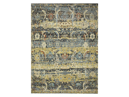 Brown 12'0" x 15'1" Transitional Hand knotted Wool Rug - Sku: O075827