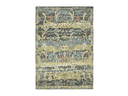 Brown 9'10" x 14'6" Transitional Hand knotted Wool Rug - Sku: O075828
