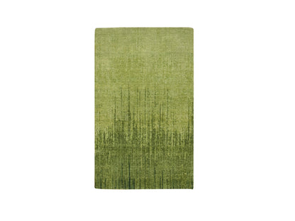 Green 3'1" x 5'1" Modern and Contemporary Hand knotted Wool Rug - Sku: O075838