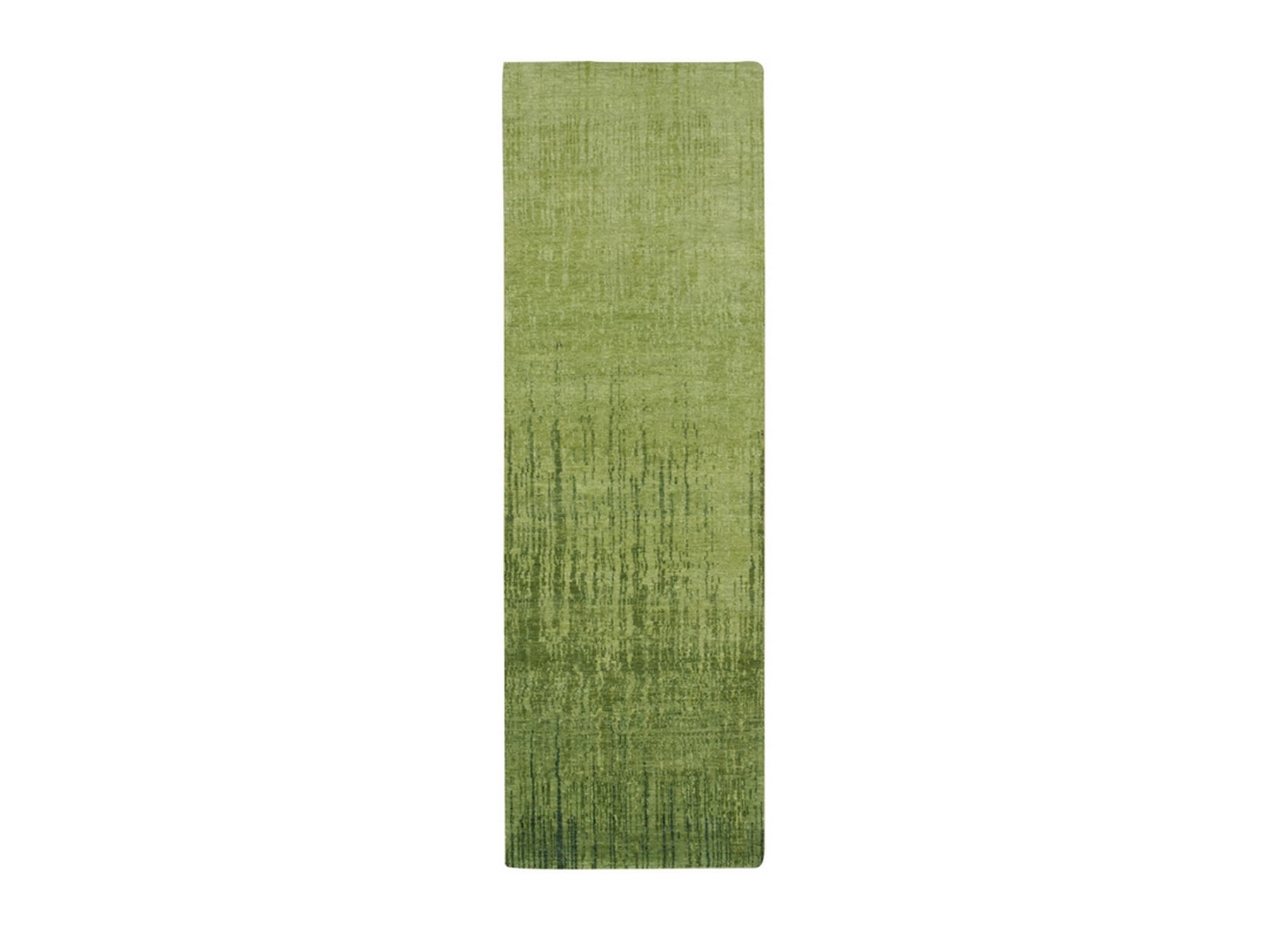Green 2'7" x 8'5" Modern and Contemporary Hand knotted Wool Rug - Sku: O075839