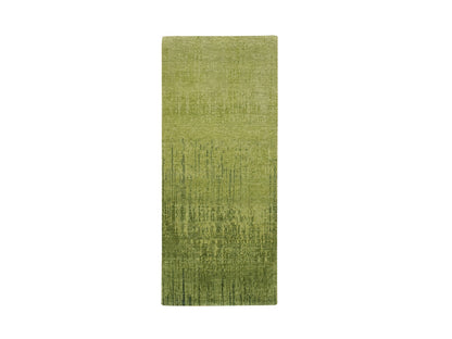Green 2'7" x 6'1" Modern and Contemporary Hand knotted Wool Rug - Sku: O075842