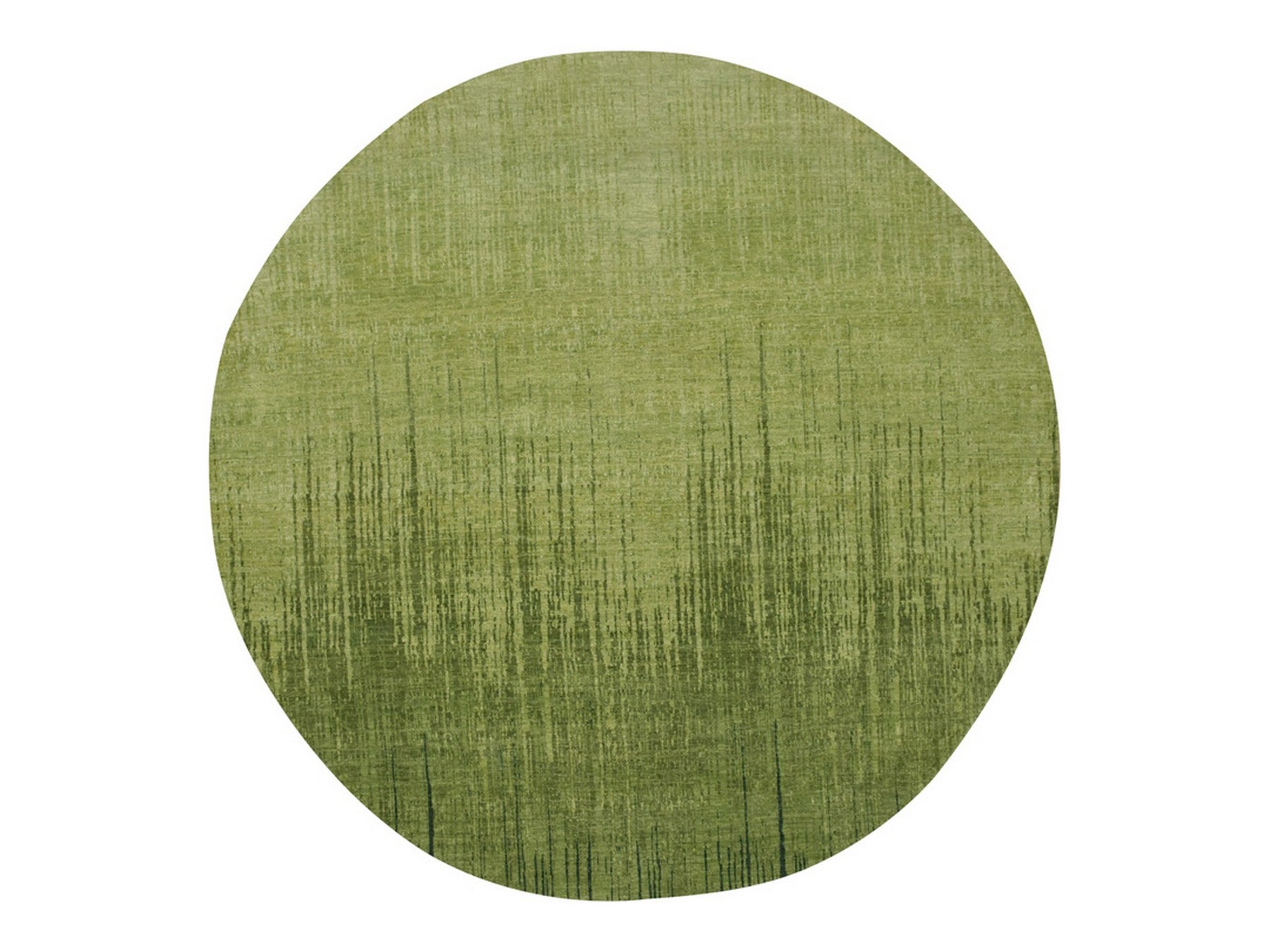 Green 12'1" x 12'1" Modern and Contemporary Hand knotted Wool Rug - Sku: O075856