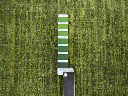 Green 12'1" x 12'1" Modern and Contemporary Hand knotted Wool Rug - Sku: O075856