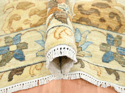 Beige 9'0" x 12'5" Fine Oriental Hand knotted Wool Rug - Sku: O075866