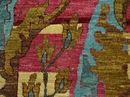 Fine Oriental hand-knotted wool rug in Pink, 9' x 11'9" — SKU O075870 (view 8)