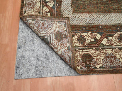 Brown 9'11" x 14'1" Khotan and Samarkand Hand knotted Wool Rug - Sku: O075888