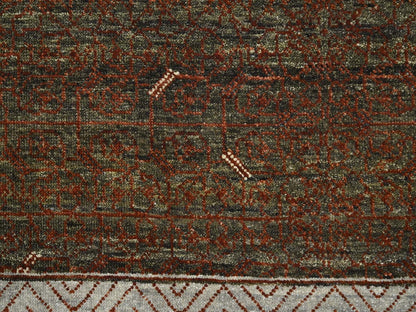 Brown 8'0" x 10'3" Khotan and Samarkand Hand knotted Wool Rug - Sku: O075889