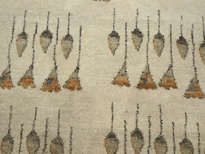 Brown 9'1" x 12'4" Modern and Contemporary Hand knotted Wool Rug - Sku: O075894