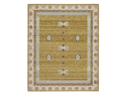 Khotan Khotan hand-knotted wool rug in Yellow & Ivory, 8'1" x 10'1" — SKU O075895