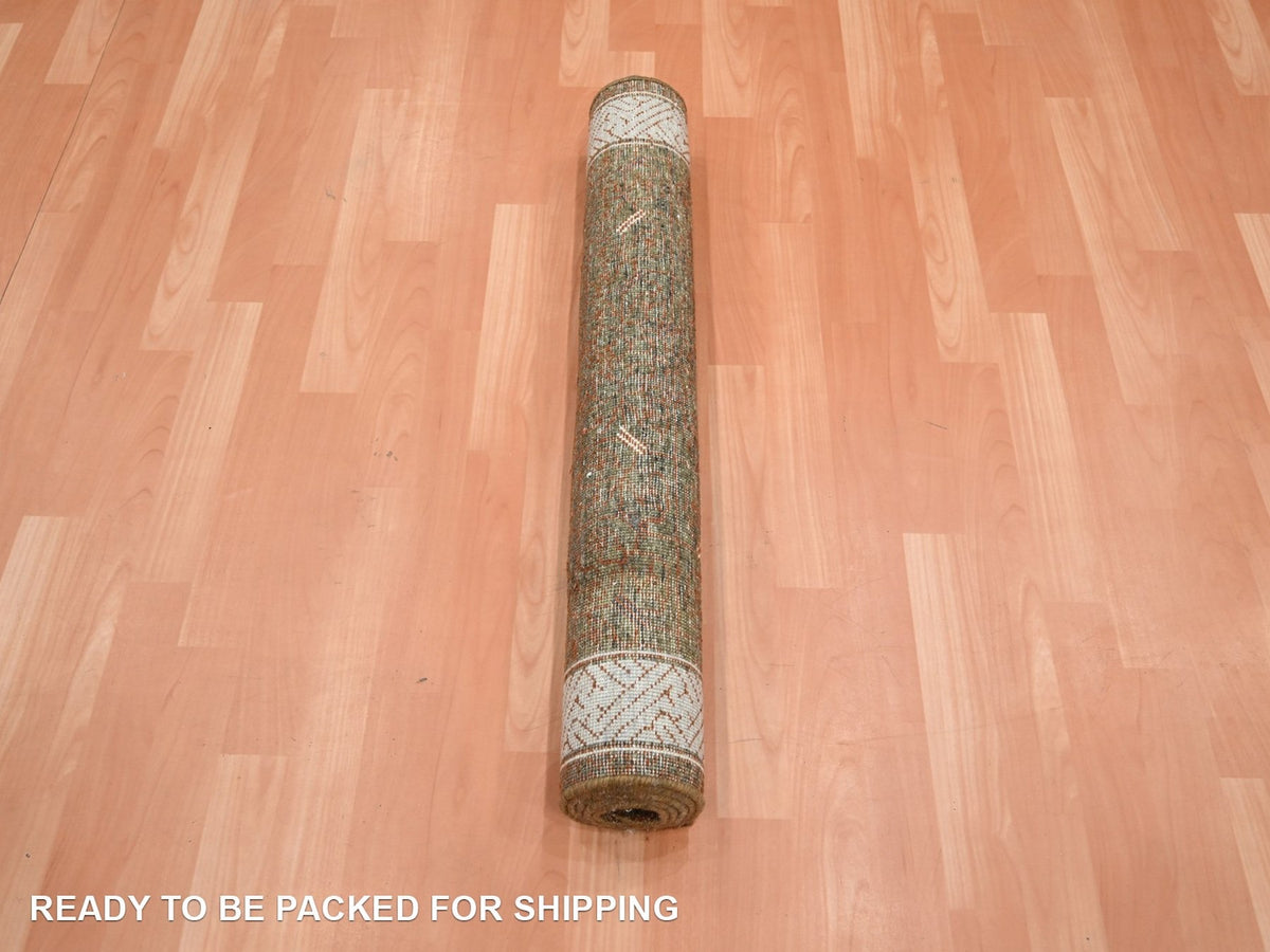 Khotan Khotan hand-knotted wool rug in Brown & Ivory, 3'2" x 5'2" — SKU O075897 (view 5)