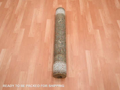 Khotan Khotan hand-knotted wool rug in Brown & Ivory, 3'2" x 5'2" — SKU O075897 (view 5)