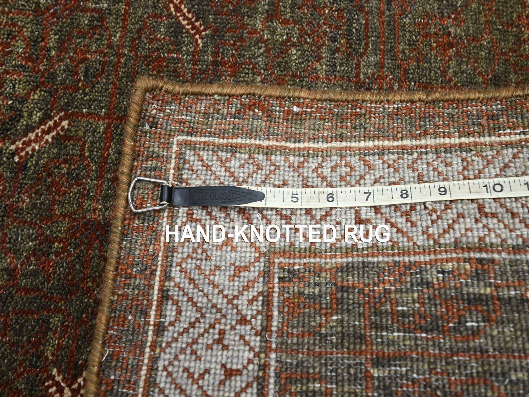 Khotan Khotan hand-knotted wool runner in Brown & Ivory, 2'7" x 8'2" — SKU O075899 (view 7)