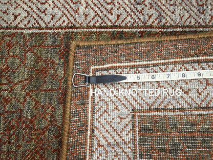 Brown 2'0" x 3'2" Khotan and Samarkand Hand knotted Wool Rug - Sku: O075904