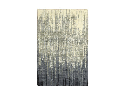 Modern / Contemporary hand-knotted wool rug in Gray, 2' x 3' — SKU O075914