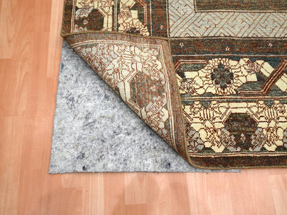 Brown 9'2" x 12'1" Khotan and Samarkand Hand knotted Wool Rug - Sku: O075920