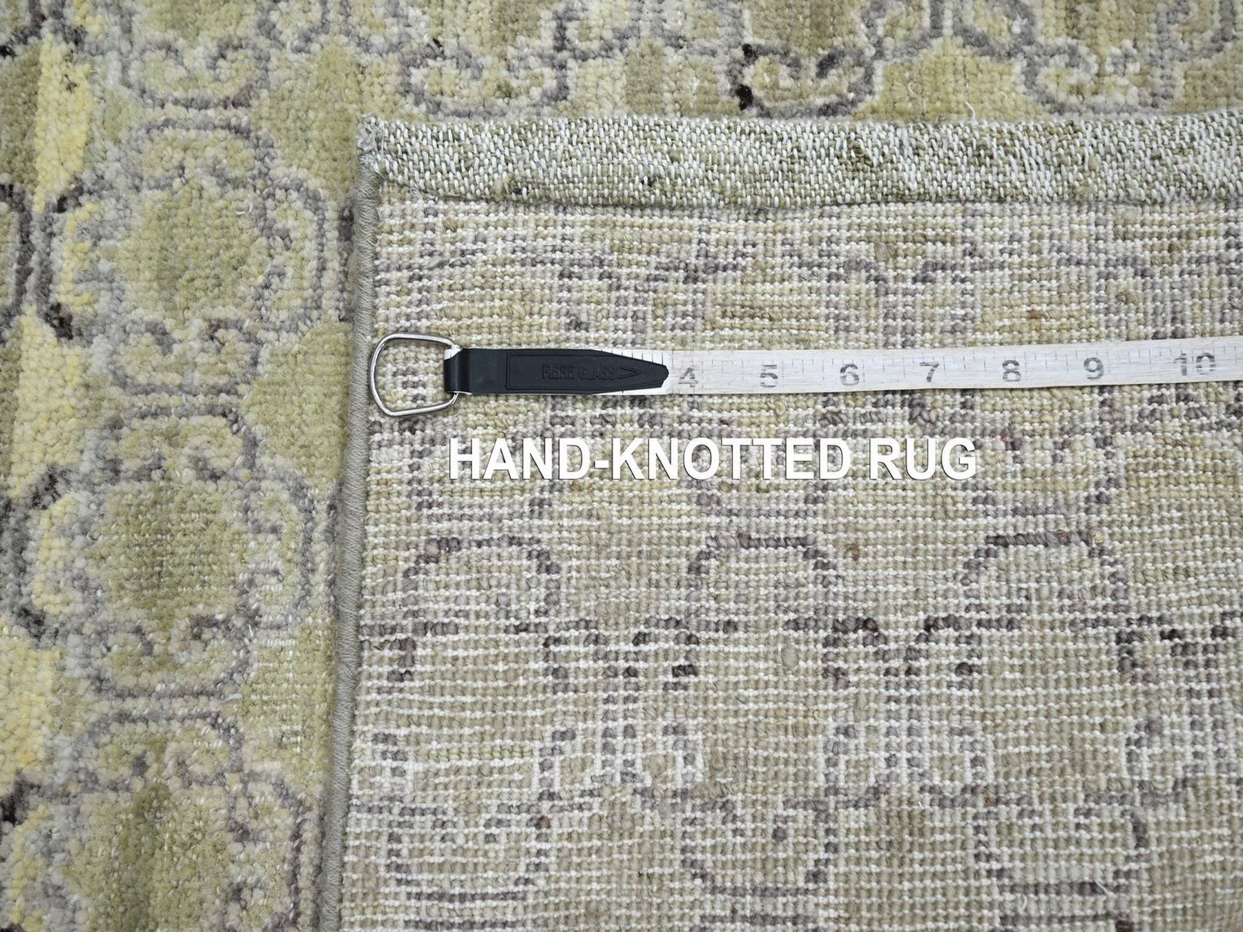 Khotan Khotan hand-knotted silk rug in Green, 2' x 3' — SKU O075923 (view 4)