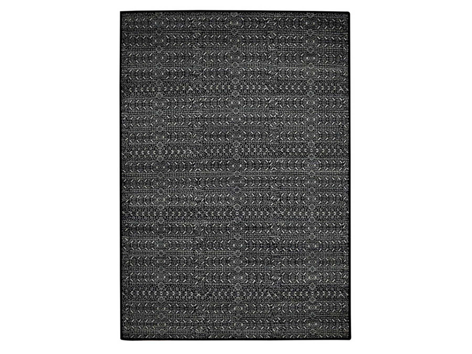 Black 9'10" x 14'4" Fine Oriental Hand knotted Wool/Silk Rug - Sku: O075930