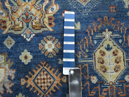 Blue 7'11" x 9'9" Tribal & Geometric Hand knotted Wool Rug - Sku: O075932