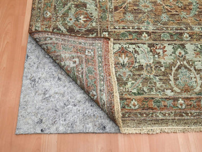 Red 9'10" x 13'11" Fine Oriental Hand knotted Wool Rug - Sku: O075934