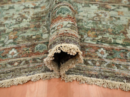 Red 9'10" x 13'11" Fine Oriental Hand knotted Wool Rug - Sku: O075934