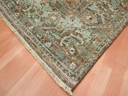 Red 9'10" x 13'11" Fine Oriental Hand knotted Wool Rug - Sku: O075934