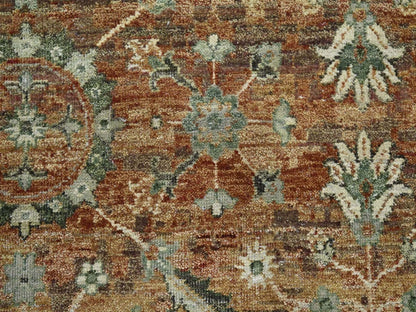 Red 9'10" x 13'11" Fine Oriental Hand knotted Wool Rug - Sku: O075934