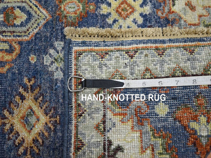 Blue 1'11" x 2'11" Tribal & Geometric Hand knotted Wool Rug - Sku: O075941