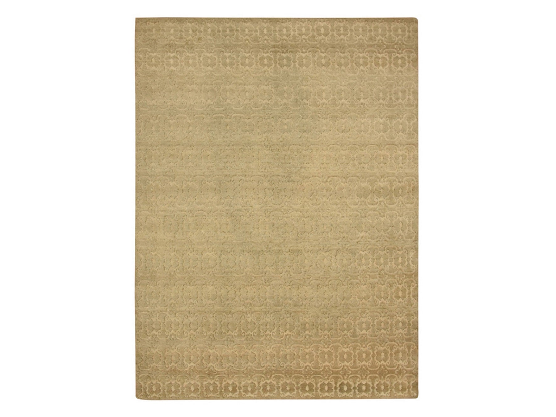Brown 9'0" x 12'4" Transitional Hand knotted Wool Rug - Sku: O075946