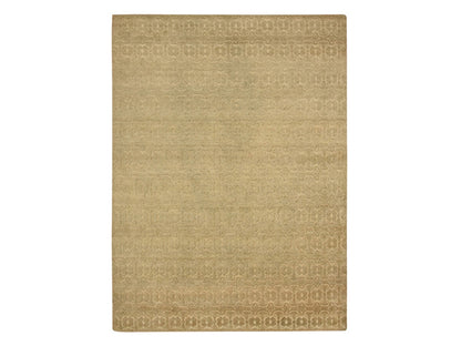 Brown 9'0" x 12'4" Transitional Hand knotted Wool Rug - Sku: O075946