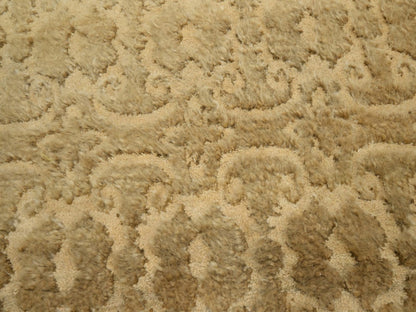 Brown 9'0" x 12'4" Transitional Hand knotted Wool Rug - Sku: O075946