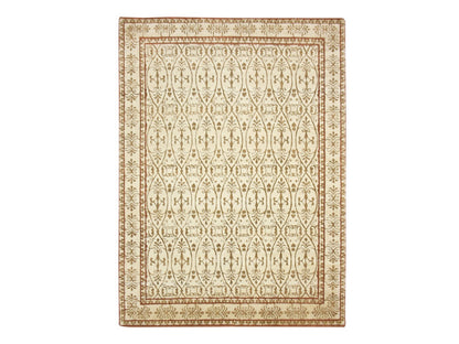 Ivory 8'11" x 12'3" Fine Oriental Hand knotted Wool Rug - Sku: O075947
