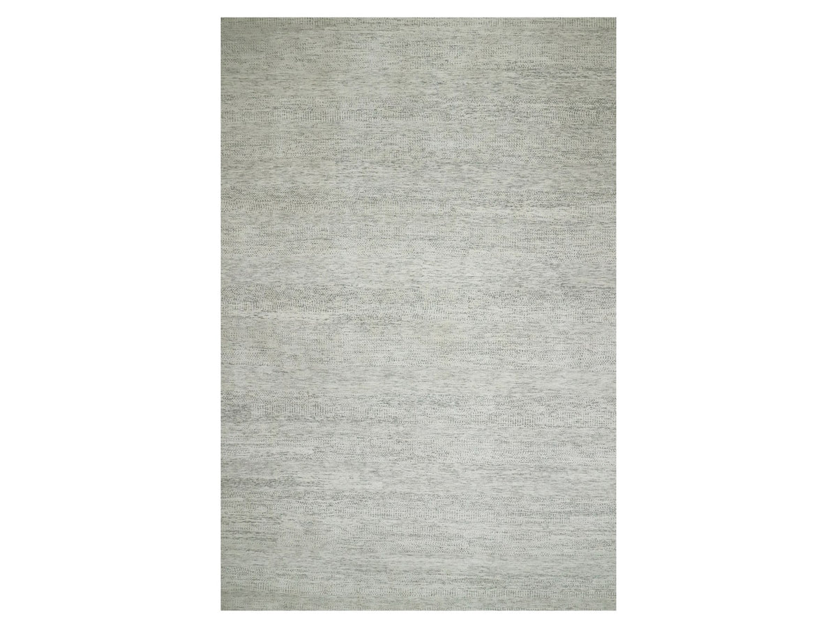 Modern / Contemporary hand-knotted wool rug in Ivory, 15'0" x 19'11", SKU O076004