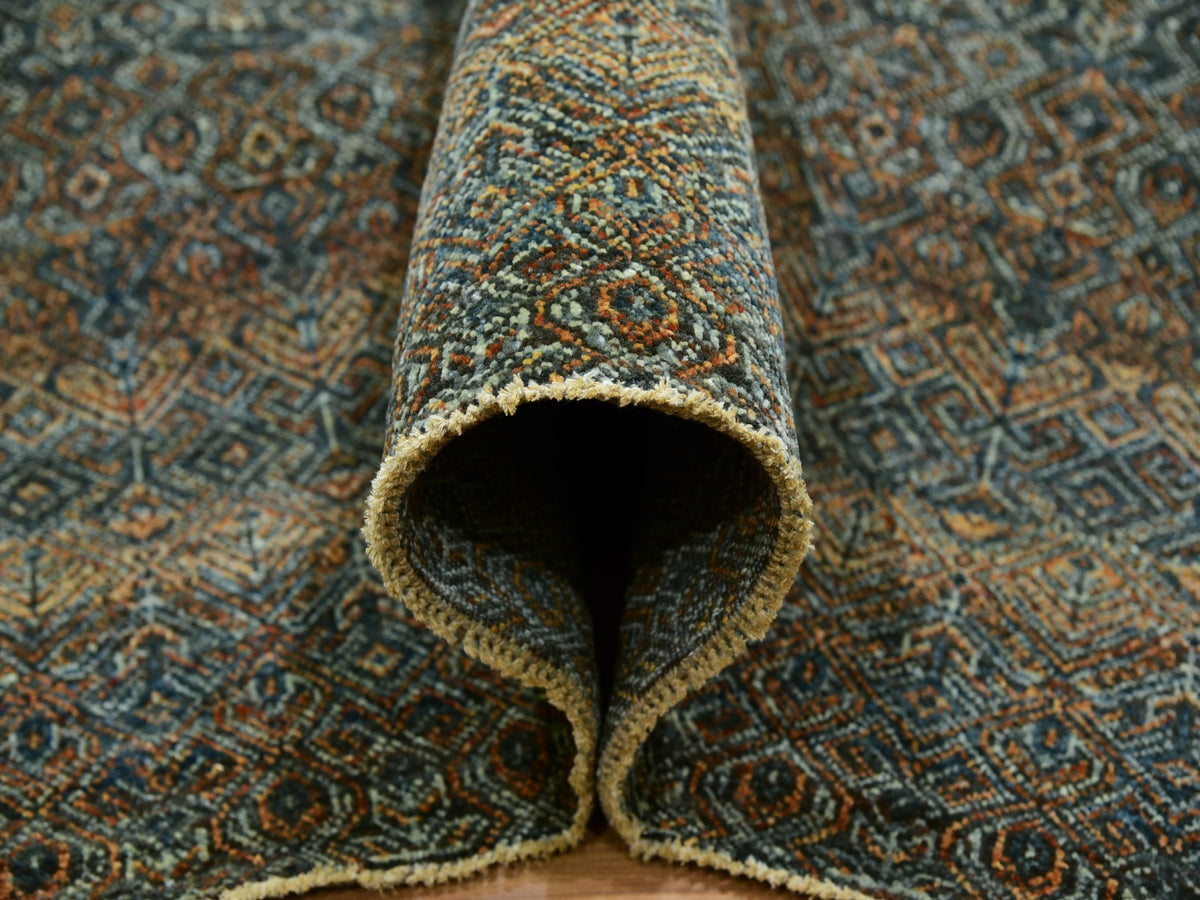 Modern / Contemporary hand-knotted wool rug in Brown, 8'1" x 10'1", SKU O076005