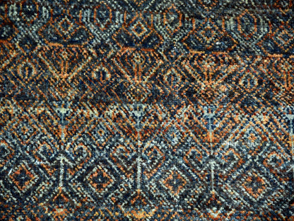 Modern / Contemporary hand-knotted wool rug in Brown, 8'1" x 10'1", SKU O076005