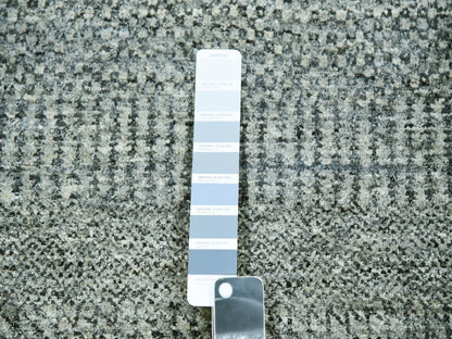 Grey 8'0" x 8'0" Modern / Contemporary Hand knotted Wool Rug - Sku: O076010