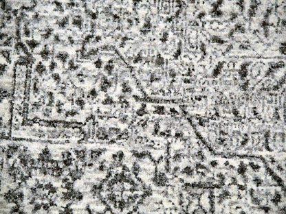 Ivory 8'2" x 8'2" Mamluk Hand knotted Wool Rug - Sku: O076011