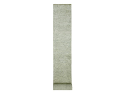 Ivory 2'6" x 29'9" Modern and Contemporary Hand knotted Wool Rug - Sku: O076030